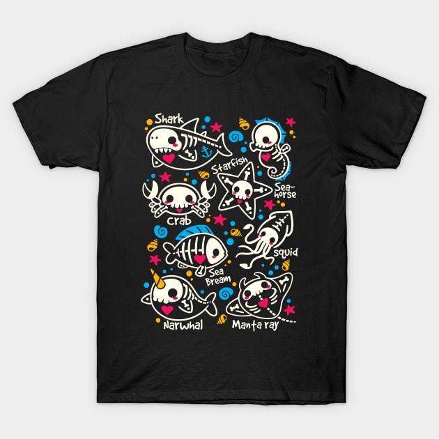 Sea skeletons T-Shirt by NemiMakeit